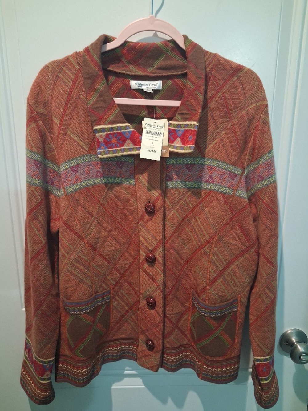 NWT--GORGEOUS COLDWATER CREEK AUTUMN CARDIGAN SWEATER!